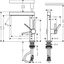 Finoris 230 2jet basin mixer with pull-out shower, with push-open, chrome thumbnail 2