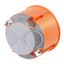 Cavitywall socket box, windproof di60/d47mm, orange, M20, PP thumbnail 1
