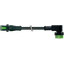 MQ12 male 0° / MQ12 female 90° A-cod. PUR 4x0.34 bk 1m PU = 50 thumbnail 1