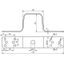 Bridging bracket L 170mm, Cu with central bore 11mm thumbnail 2