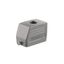 HDC enclosures, Size: 4, Protection degree: IP65, in plugged condition, Cable entry from top, Plug housing, End-locking clamp, lower side, Standard, Size of cable entries: M 25 thumbnail 2
