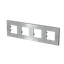 Frame 4-gang / 2+2+2+2-modules - ABB logo - S - Stainless Steel thumbnail 2