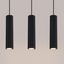 Minimalist KARBON pendant lamp with three pendants and a black ceiling plate 3xGU10 thumbnail 3
