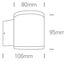 GREY COB 6W WW IP54 100-240V thumbnail 2