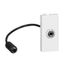 Jack socket 3.5mm + cord programme Mosaic preconnected 1 module white thumbnail 1