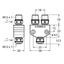 2-Way Splitter For RFID Bus Line Topology   VB2-FKM5-FSM5.205-FSM5.305/S2550 thumbnail 1