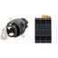 Selector A22NK Ã˜22, Key type S, 3 position, bezel plastic, MANUAL, REL A2255174A thumbnail 3