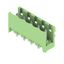 PCB plug-in connector, male header, open side, THT solder connection, 5.08 mm, Number of poles: 5, 180°, Solder pin length (l): 3.2 mm, tinned, Pale green, Box thumbnail 2