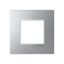 Frame 1-gang - Niessen logo - Silver thumbnail 1