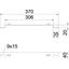 DBLG 20 300 FS Stand-off bracket for mesh cable tray B300mm thumbnail 2