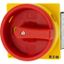 T0-1-102/E/SVB Main switch, T0, 20 A, flush mounting, 1 contact unit(s), 2 pole, Emergency switching off function, With red rotary handle and yellow locking ring thumbnail 4
