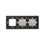 Double frame, white, gold base thumbnail 2