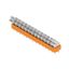 Printed circuit board terminals, 5.00 mm, Number of poles: 14, 135°, Solder pin length (l): 3.5 mm, tinned, orange, Flat-blade connection, Box thumbnail 4