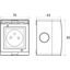Single surface-mounted socket GPN IP55 "AQUA55" thumbnail 2