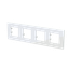 Frame 4-gang / 2+2+2+2-modules - Niessen logo - S - Tacteo White thumbnail 3