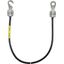 Earthing cable 10mm² / L 0.5m black w. 1 open cable lug (D) M10 a.(B)  thumbnail 1