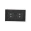RJ12 single telephone socket, (module), black matt thumbnail 2