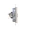 Rockers for single roller blind switch, three-position 1-0-2, Silver matt, metalic thumbnail 1