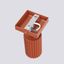 WALL Sconce LAMP WITH MOVABLE REFLECTOR, KARBON ORCHA FAMILY RED GU10 thumbnail 9