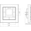 Room controller KNX Secure, TFT, bus connection, A.x/C.x, light white thumbnail 2