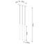 PASTELO 3L GOLD HANGING LAMP G9 3X8W IP20 thumbnail 7