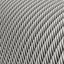 Extra Low Voltage power cable coated in silk effect fabric Vertigo Slate White ERM37 thumbnail 2