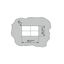 Feedthrough terminal block;lever;Plate thickness: 3 mm;gray thumbnail 6