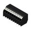 Printed circuit board terminals, 3.50 mm, Number of poles: 9, 135°, Solder pin length (l): 1.5 mm, black, PUSH IN with actuator, Clamping range, max. : 1.5 mm², Tube thumbnail 3