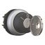 M22-WRS3-MS2 Key-operated actuator, maintained, 3 positions, MS2, Key withdrawable: I, 0, II, Bezel: titanium thumbnail 6