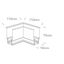WHITE RECESSED CORNER FOR 42001R / 42002R thumbnail 2