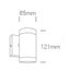 RUST BROWN WALL GU10 10W IP54 thumbnail 2