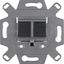 RJ data socket, double, Cat. 6A shielded, straight output thumbnail 1