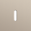 Onefold faceplate, for Niko Rocker (1 part), Niko Home Control, steel thumbnail 2