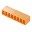 PCB plug-in connector, male header, closed side, THT solder connection, 3.81 mm, Number of poles: 2, 90°, Solder pin length (l): 3.2 mm, tinned, orange, Box thumbnail 2