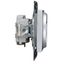 Pin socket outlet, screw clamps, silver thumbnail 1