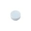 M22-XDH-W Button plate, raised white, blank thumbnail 2