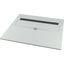 XLST3F853 Bottom-/top plate, adjustable flange plates, for WxD = 850 x 300mm, IP30, grey thumbnail 3