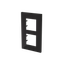 Frame 2-gang / 2+2-modules - Niessen logo - S - Tacteo Black thumbnail 2