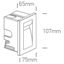 WHITE WALL RECESSED 3,6W WW IP65 100-240V thumbnail 2