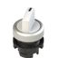 Short handle selector, 2 positions white with marking thumbnail 1