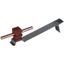 Roof con. hol. FLEXIsnap StSt/pla. brown H 16mm Rd 8mm w. brace f. int thumbnail 1