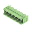 PCB plug-in connector, male header, Dovetails for fixing blocks, THT solder connection, 5.08 mm, Number of poles: 6, 90°, Solder pin length (l): 3.2 mm, tinned, Pale green, Box thumbnail 3