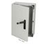 Polycarbonate enclosure, 600x400x210mm, fitted with Mounting plate thumbnail 1