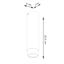CEILING LAMP NERO 22.5 BLACK/CHROME 1XGU10 thumbnail 4