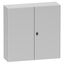 Spacial S3D plain door with mount.plate. H1400xW1000xD300 IP55 IK10 RAL7035. thumbnail 1