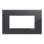 Frame - 1-gang / 4-modules - Niessen logo - Tacteo Black thumbnail 1