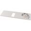 XMN130604C Front cover, +mounting kit, for NZM1, horizontal, 3/4p, HxW=150x425mm, grey thumbnail 1