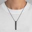 NECKLACE / VERTICAL / CROSS / BLACK thumbnail 2