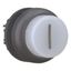 M22S-DRLH-W-X1 Illuminated pushbutton actuator, RMQ-Titan, Extended, maintained, White, inscribed 1, Bezel: black thumbnail 13