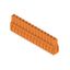 PCB plug-in connector, female header, Dovetails for fixing blocks, THT solder connection, 5.08 mm, Number of poles: 14, 180°, Solder pin length (l): 3.2 mm, tinned, orange, Box thumbnail 2